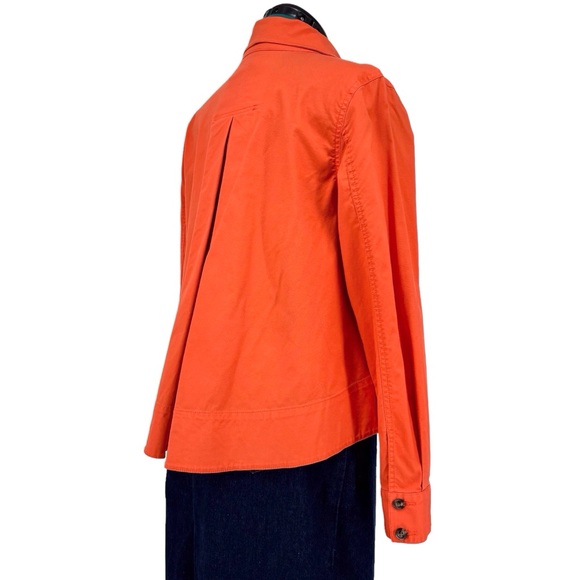 Cabi Resort Jacket # 5098, Tiger Lily Orange Canvas Swing Style Jacket, Small - Picture 11 of 17